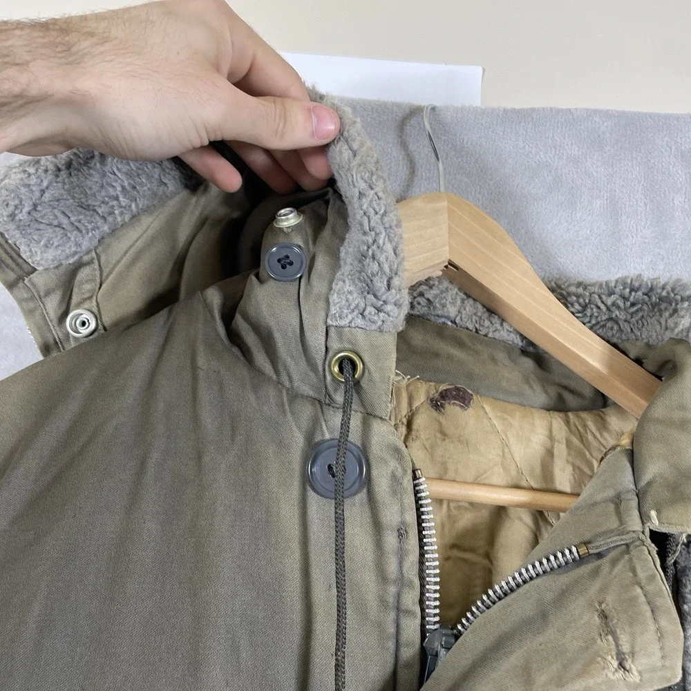 Vintage WWII US Air Force B-9 Type Parka Jacket Original Militaria Large